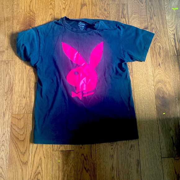 Anti social club pink playboy bunny, size medium - Picture 1 of 2